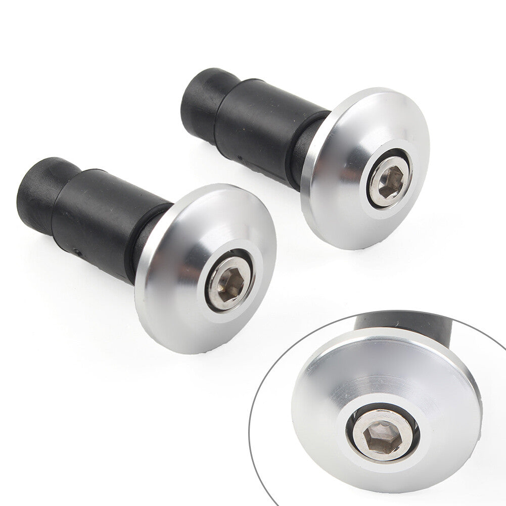 7/8 Handle Bar End Weights Handlebar Grips Cap Plug Dirt Bike Silver Motor