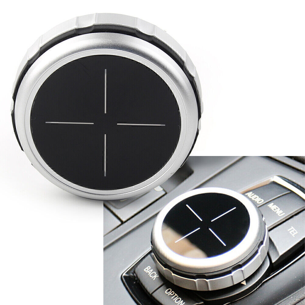 Control Knob Trim Multi-Media Silver for BMW 1 2 3 4 5 6 7 X1 X3 X4 X5 X6 IDRIVE