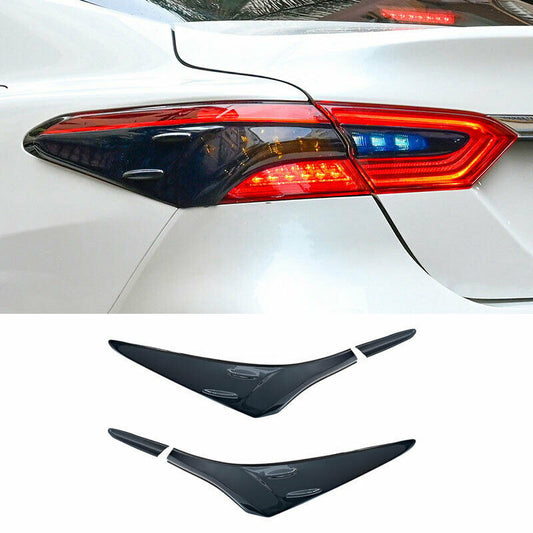 for Toyota for Camry 2018-2023 Smokey Black Rear Tail Light Lamp Cover Trim ABS Deco
