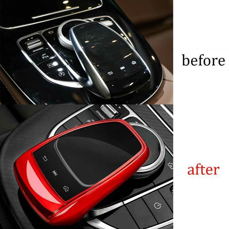 for Benz E-Class W213 2016-18 Soft Glue Central Console Mouse Protect Cover Trim