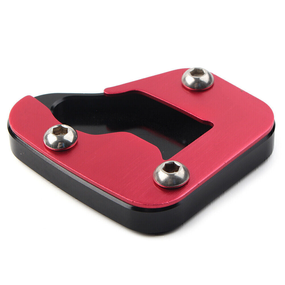 Motorcycke Kickstand Sidestand Enlarge Plate Pad for SUZUKI HAYABUSA 08-19 Red