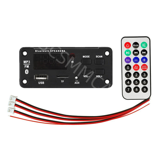 Car FM Radio Module Bluetooth Speaker MP3 Decoder Board USB TF AUX Music Player