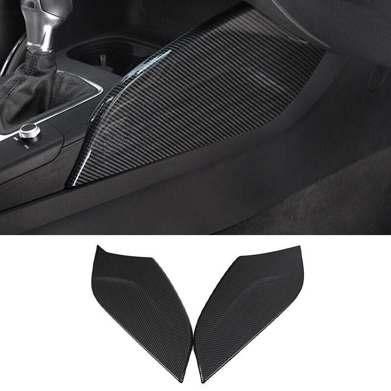 for Audi A3 S3 2014-20 ABS Carbon Fiber Console Gear Shift Both Side Panel Trim