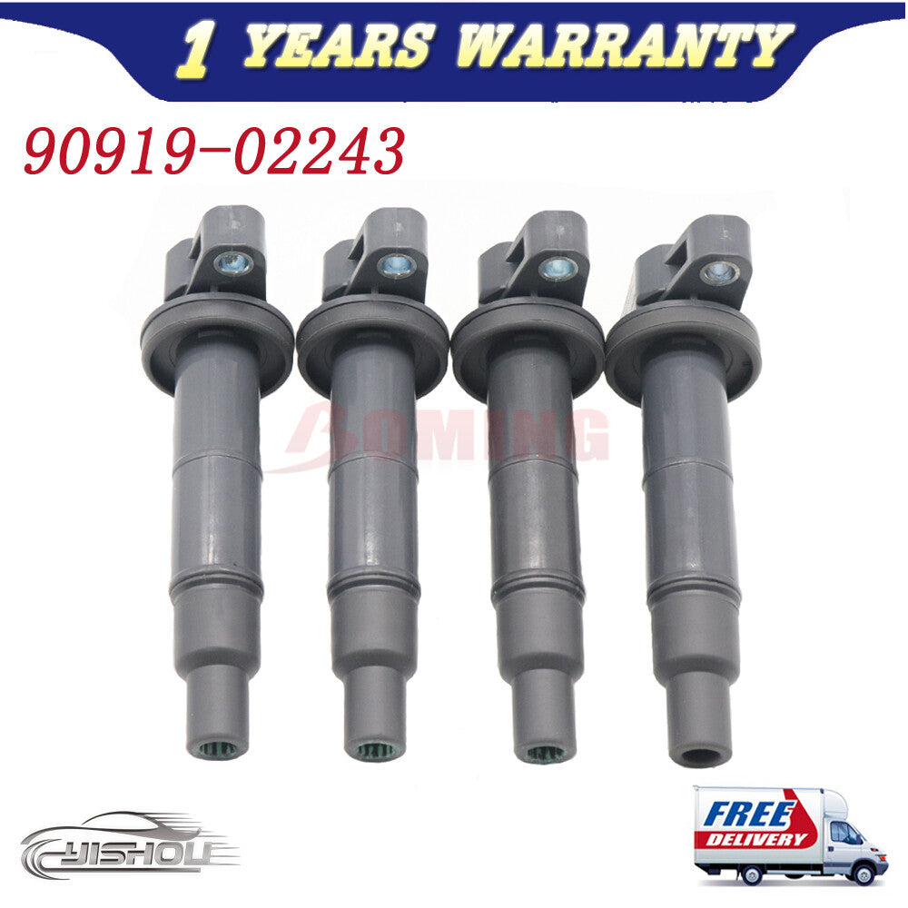 4x Ignition Coils for Toyota for Camry for Lexus for Scion Rav4 Highlander Solara 9091902243