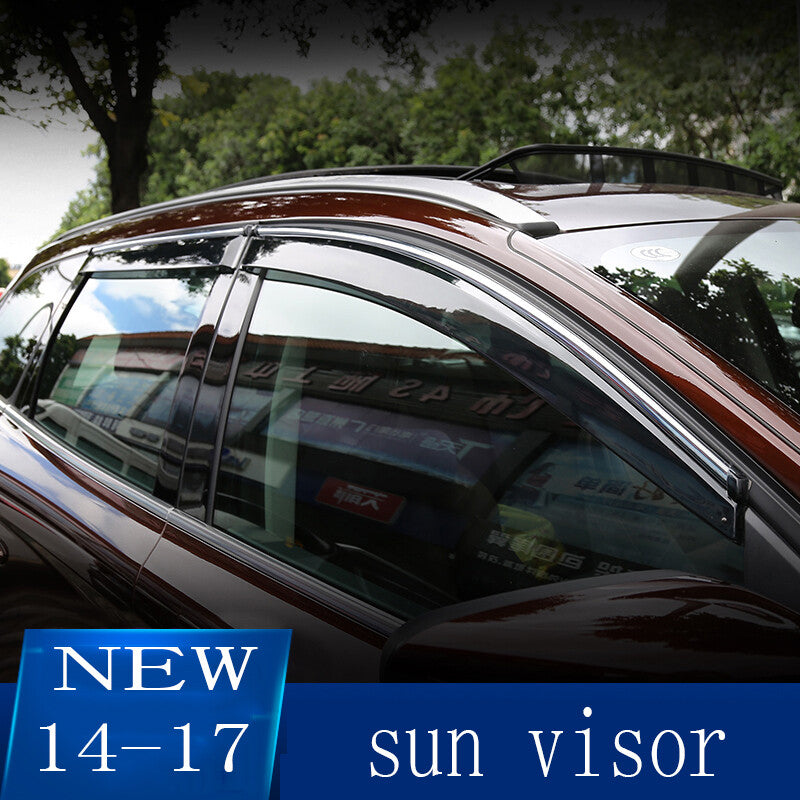 for volvo XC60 2014-2017 Car Window Sun Vent Visor Rain Guards Sun/ rain Shield