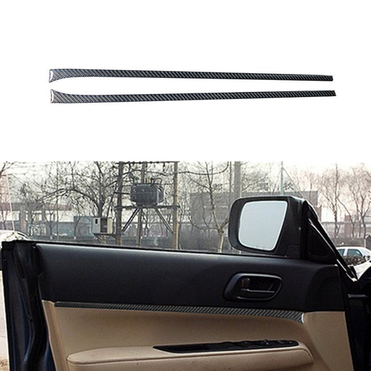 Carbon Fiber Front Door Decorative Strip Trim Cover for Subaru Forester 2005-08