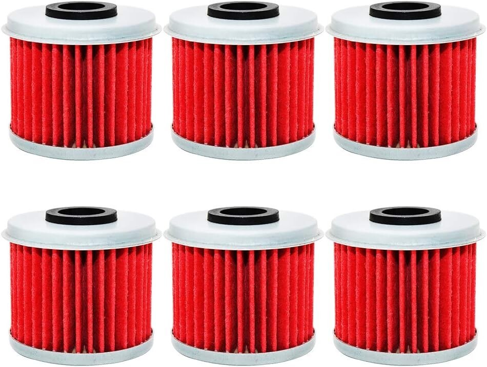 6 Pack Motorcycle Oil Filter for Honda CRF150R CRF250R CRF450R CRF450X CRF250X