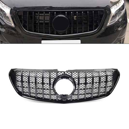 GTR Style Front Bumper Radiator Hood Grille for Benz V Class W447 2016-2020