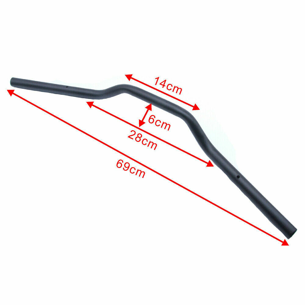 Motorcycle Drag Bar 7/8 22mm Handlebar For Dirt Bike ATV Handle Bars Black