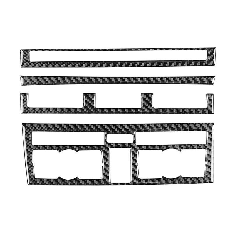 Real Carbon Fiber Car Central Control Panel Cover Trim for Audi for A6 S6 2005-2011