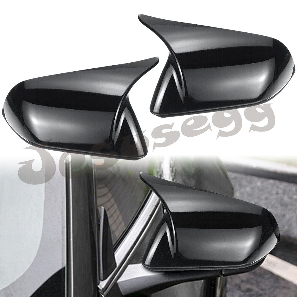 for Ford 2015-22 for Mustang Horn Style Rearview Door Side Mirror Cover Trim Caps