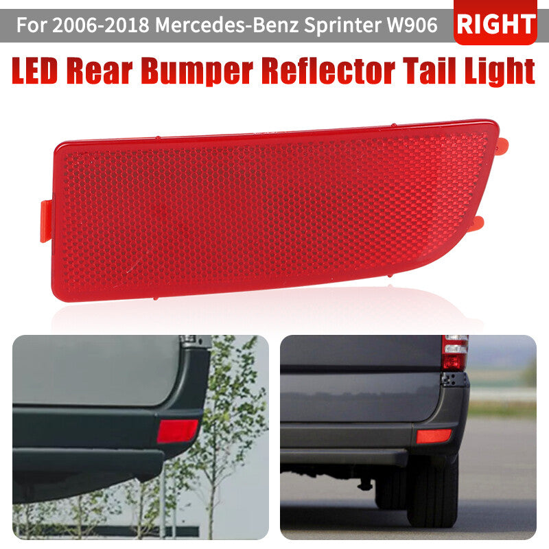 Rear Bumper Reflector Right Passenger For 2010-2018 for Mercedes-Benz Sprinter 3500