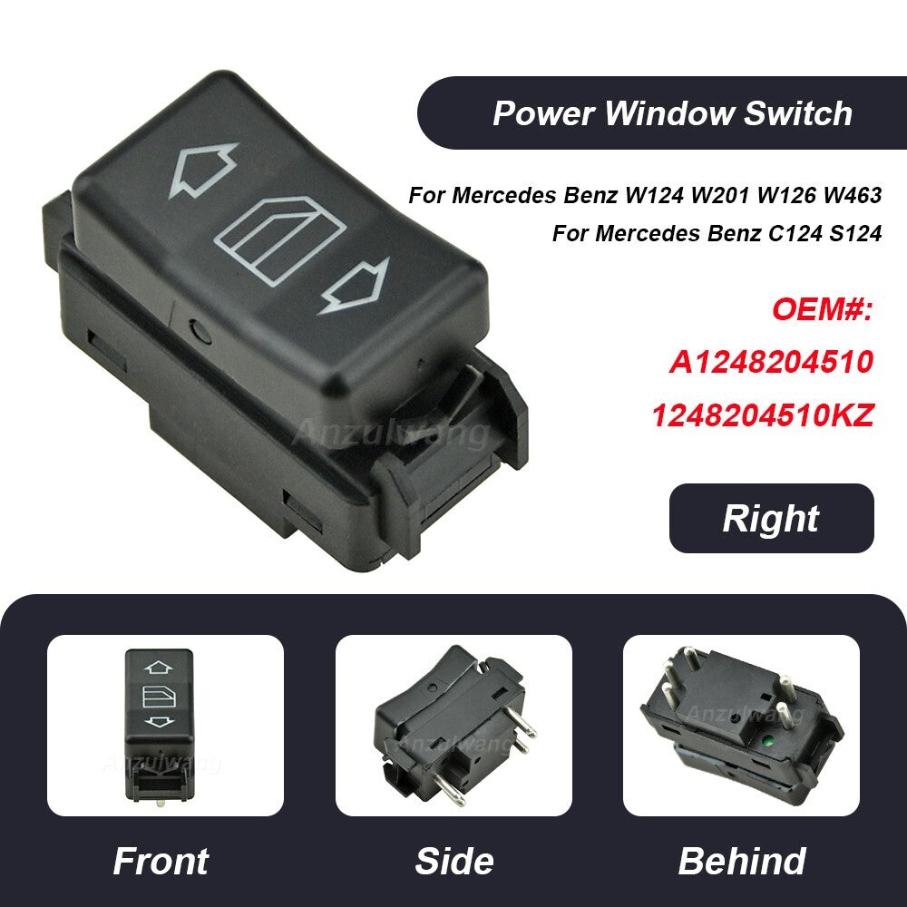 Right Electric Master Control Power Window Switch for Mercedes for Benz E W124