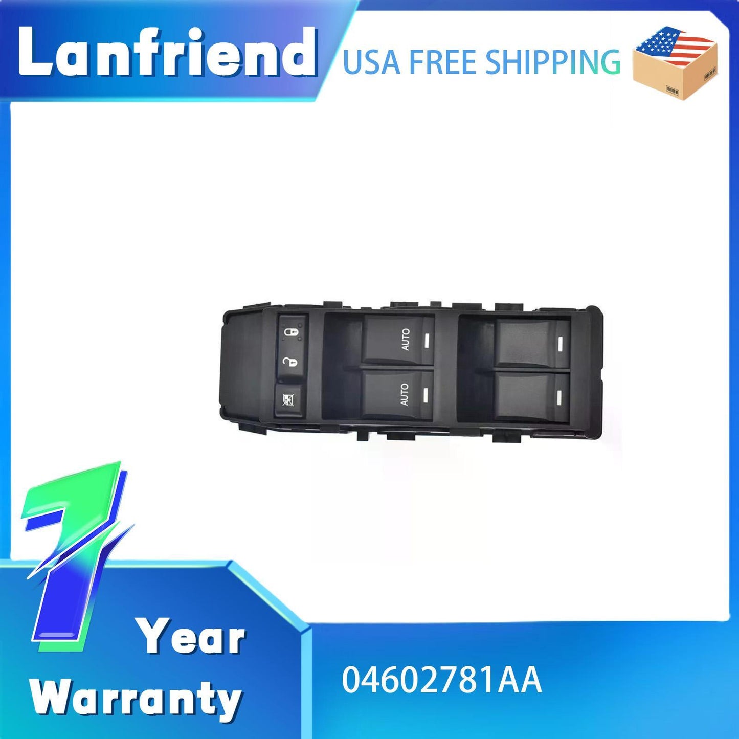 04602781AA Window Switch Fit for Jeep Grand Cherokee for Dodge Charger 2014-2020