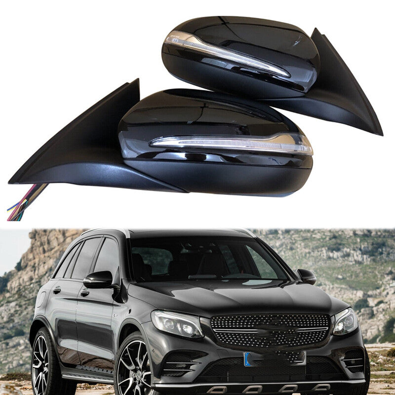 1Pair Side Door Mirror for Mercedes-Benz X253 Class GLC300 GLC200 GLC350 2016-22
