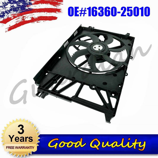 1 piece 16360-25010 Radiator Condenser Cooling Fan Assembly for Toyota for Camry 2019-21