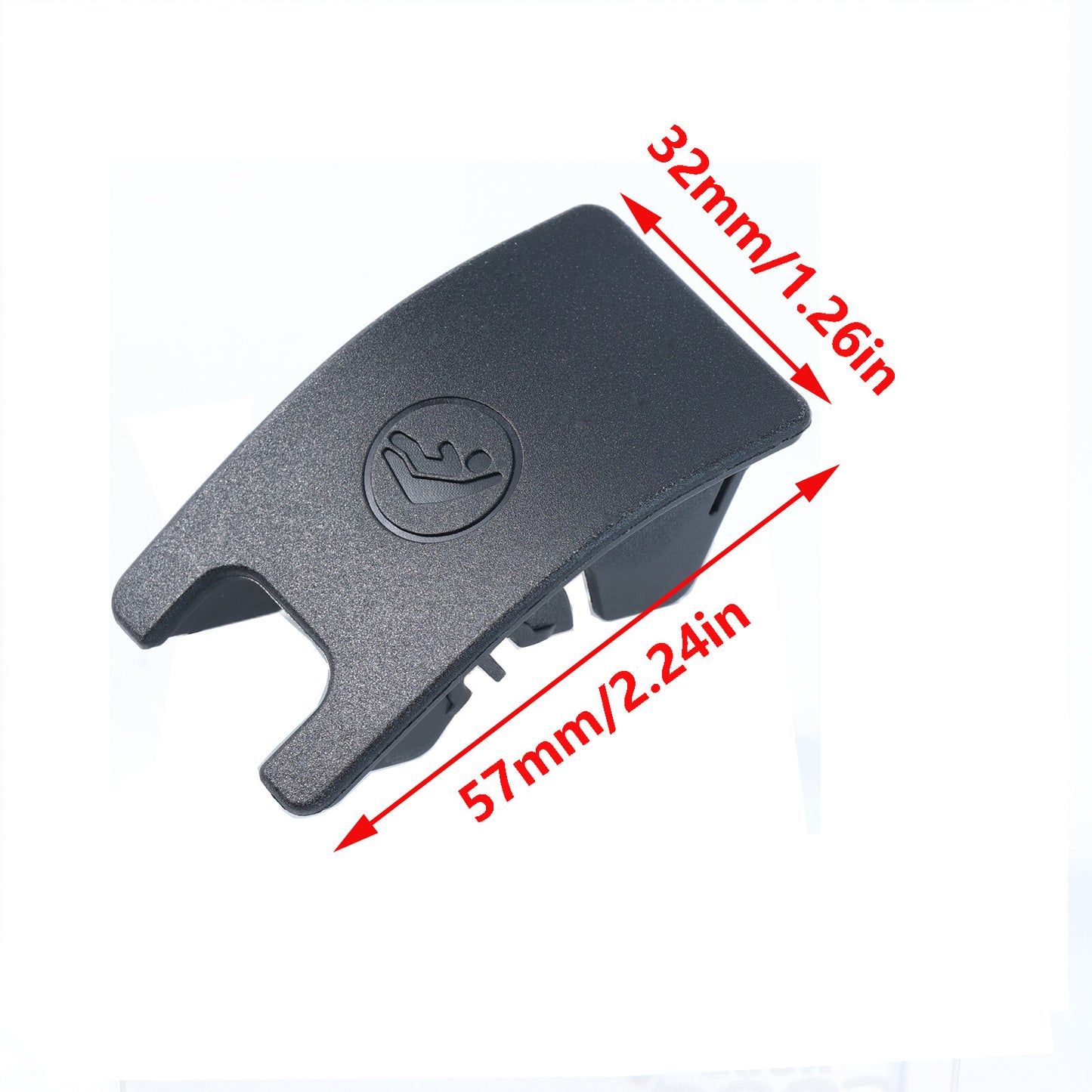 for Audi for A4 B8 for A5 Black Isofix Rear Child for Seat Slot Trim Cover Button 8T0887187