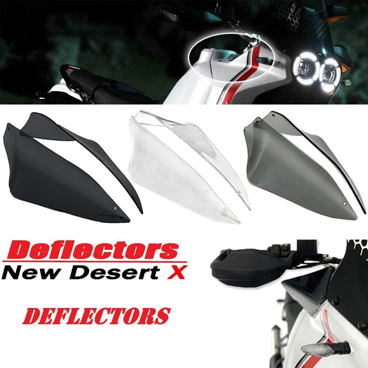 for DUCATI DESERT X 2022-2023 CLEAR Side Spoiler Fairing Covers Wind Deflector