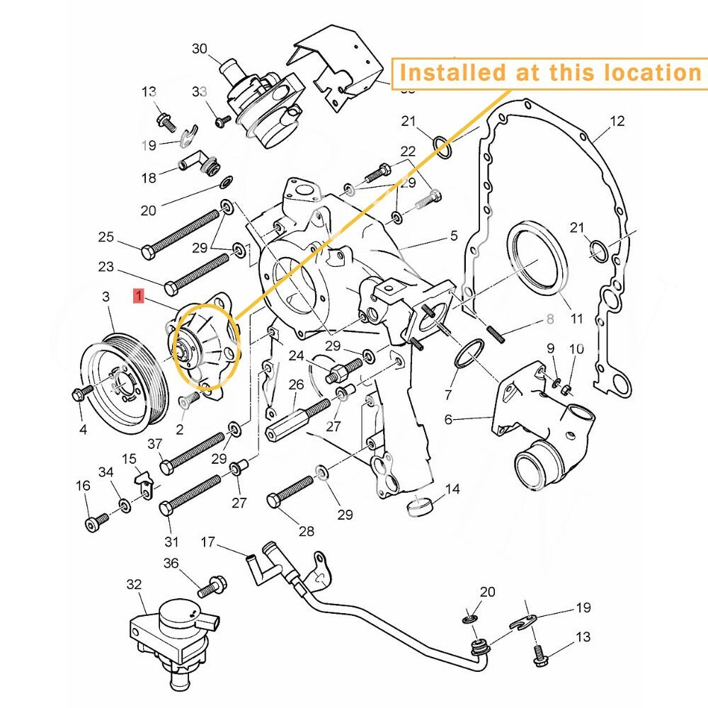 Water pump 07D121008A 07D121008B suitable for Bentley GT GTC  Flying Spur