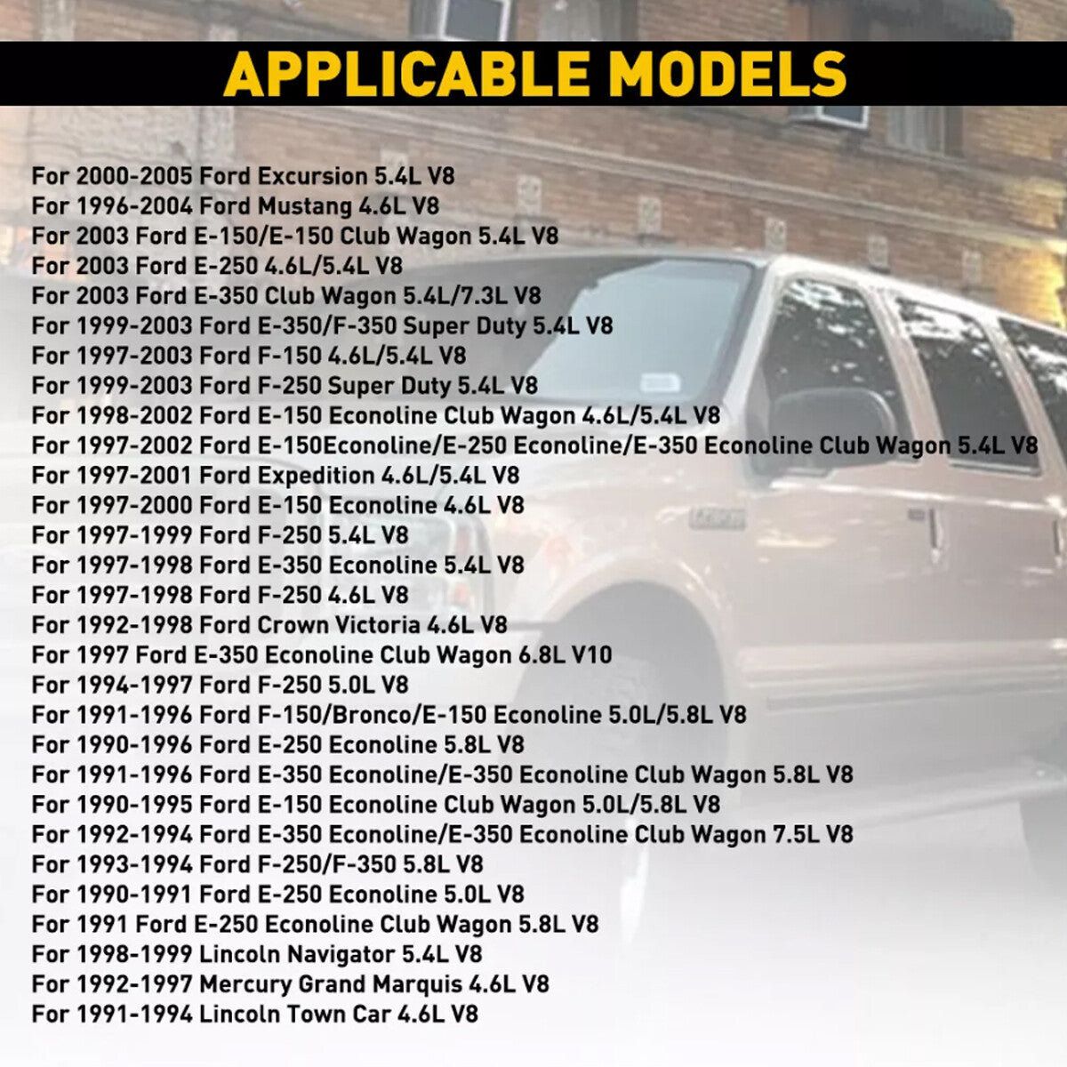 8PCS 0280150943 Fuel Injectors for Ford F150 F250 F350 4.6L 5.4L 7.3L V8