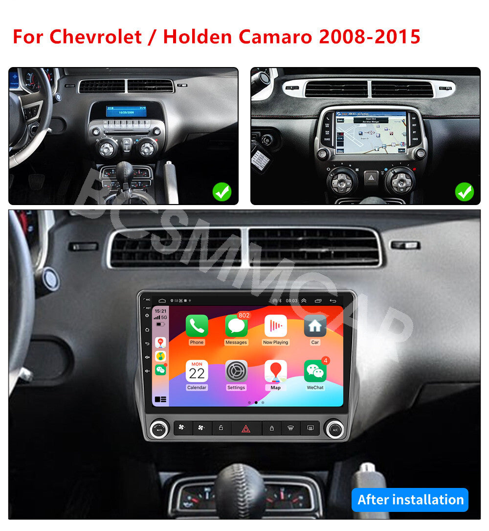 9 Android 13 Car Stereo Radio GPS Navigation Fit for Chevrolet Camaro 2008-2015