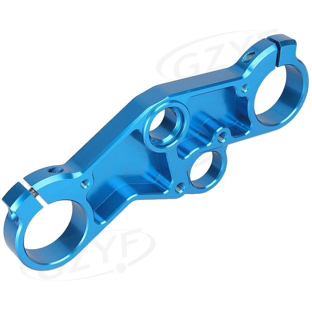 Blue Upper Front Triple Tree End Top Clamp for Suzuki GSXR600 750 GSXR1000