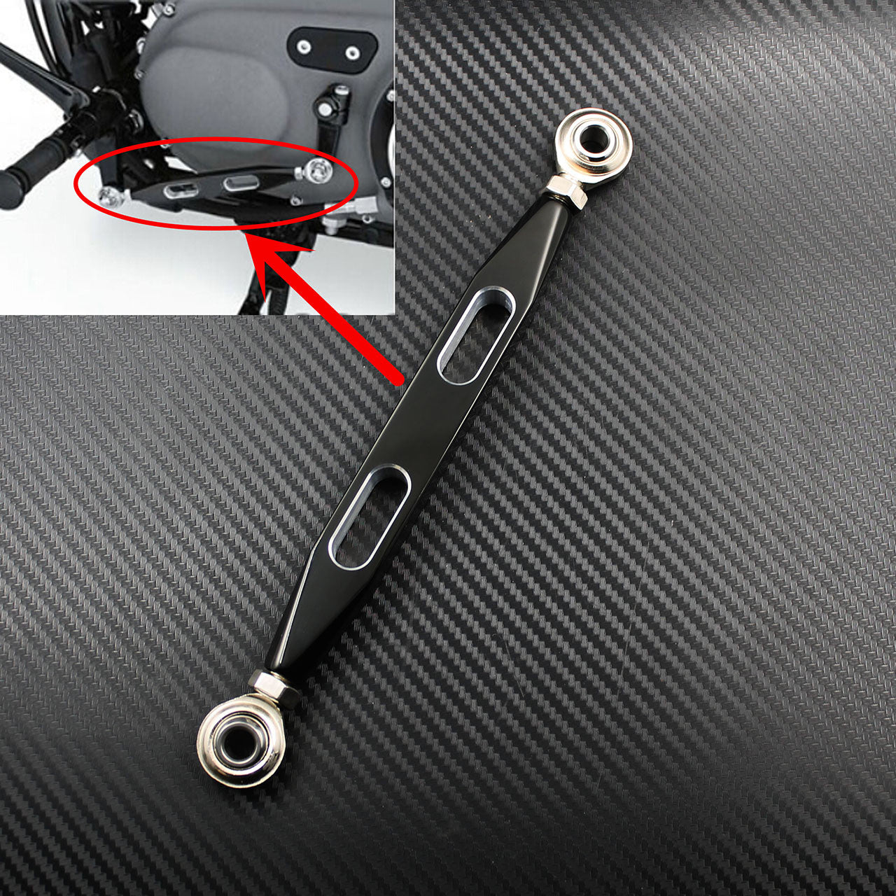 Motorcycle Shift Linkage CNC Gear Shift lever 220mm Fit for Harley sportster 883