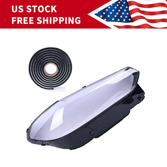 Front Right Side Headlight Lens Clear Cover+Sealant 1Pcs for BMW X3 X4 2022-2024