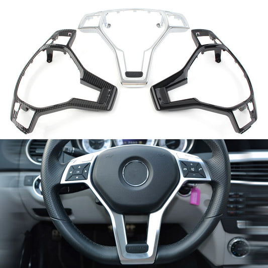 Auto Steering Wheel Trim Cover for Mercedes Benz CLA/ SLK/ E/ C/GLA-CLASS C117