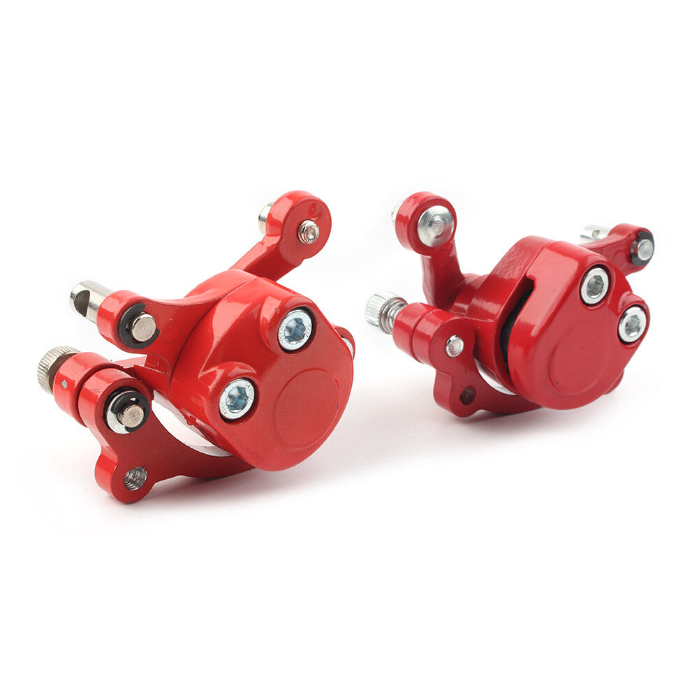 For 47cc 49cc for Mini Pocket Bike ATV Quad Front + Rear Disc Brake Caliper Pads Red