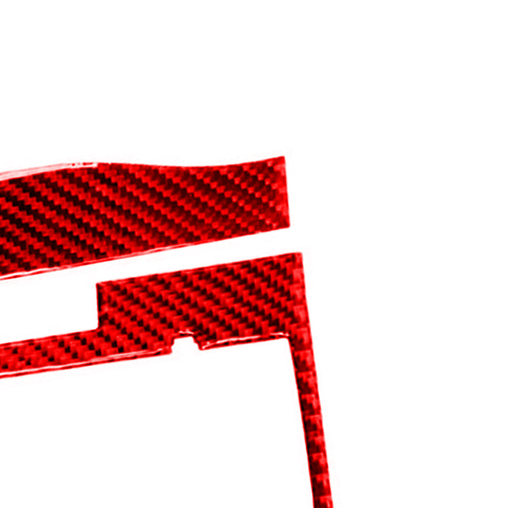 Red Carbon Fiber Radio CD Player Frame Cover Trim for Honda CRV CR-V 2012-2014