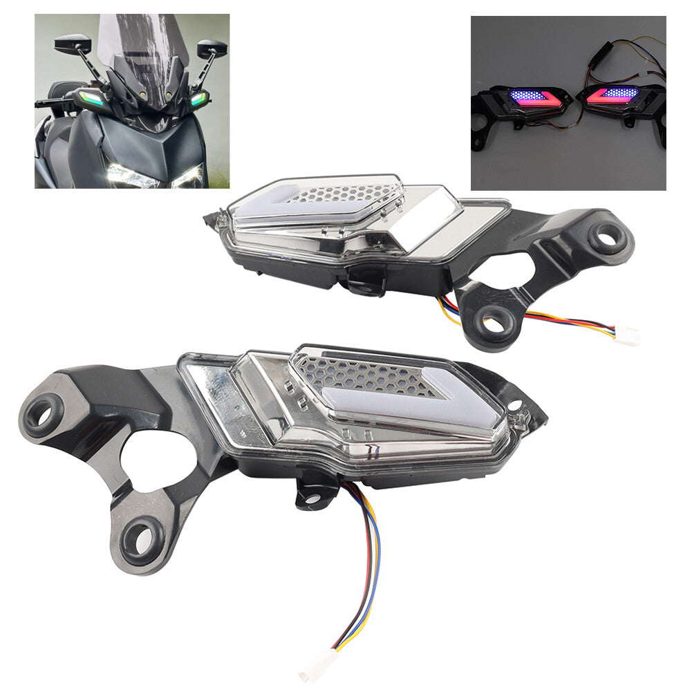 Front Turn Signal Light Indicator Lamp Blue Light for Yamaha XMAX 300 2023-2024