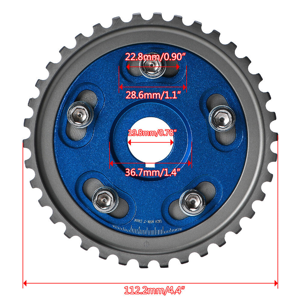 Adjustable Timing Gear Cam Gear Pulley Pully for Honda for Civic D15 D16 D-SERIES
