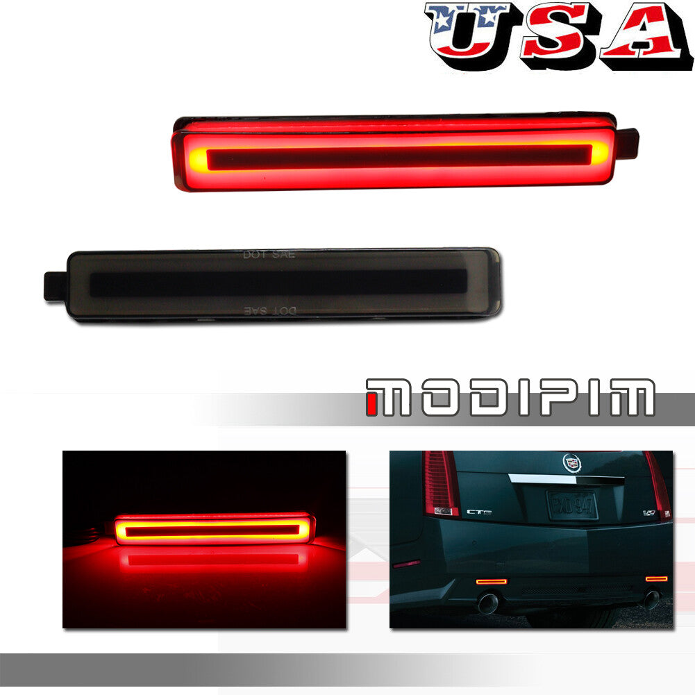 Red LED smoke reflector lights for 2005-2009 for Chevrolet Equinox/Trailblazer SS.