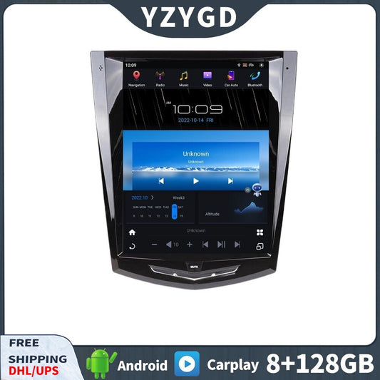 for Cadillac ATS CTS SRX 2013-2018 Android 2Din Car Radio Stereo Player Screen