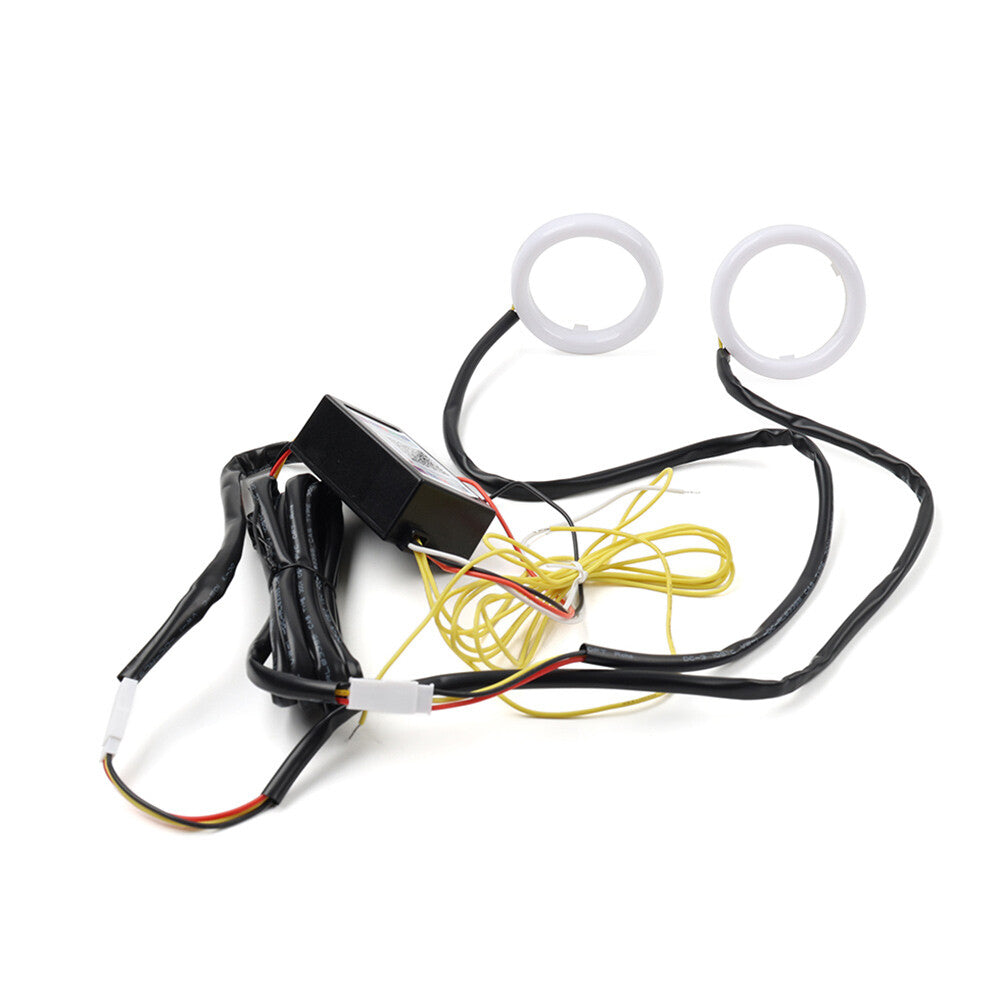 RGB Phone Control Angel Eye Lights Halo Rings Headlight DRL Retrofit