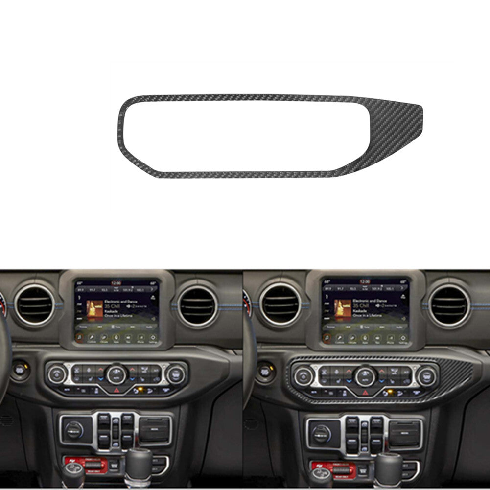 Carbon Fiber A/C Control Fame Cover for Jeep for Wrangler JL 2018+ Gladiator 2020+