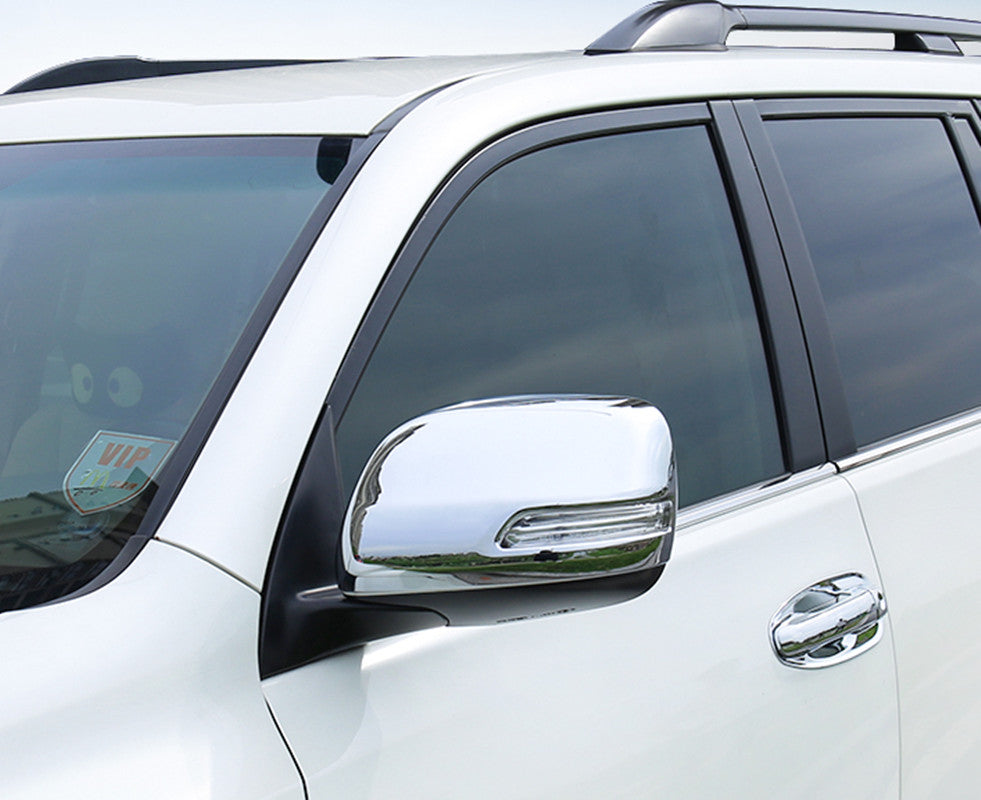 Silver Rearview Door Side Mirror Cover Trim for Toyota for Land Cruiser LC200 16-21