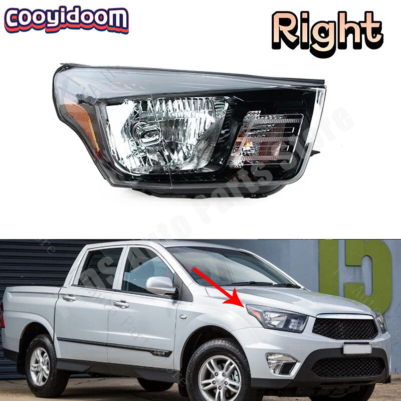 Right Headlight for Ssangyong Actyon Sport 2013-2023 Head Light Lamp