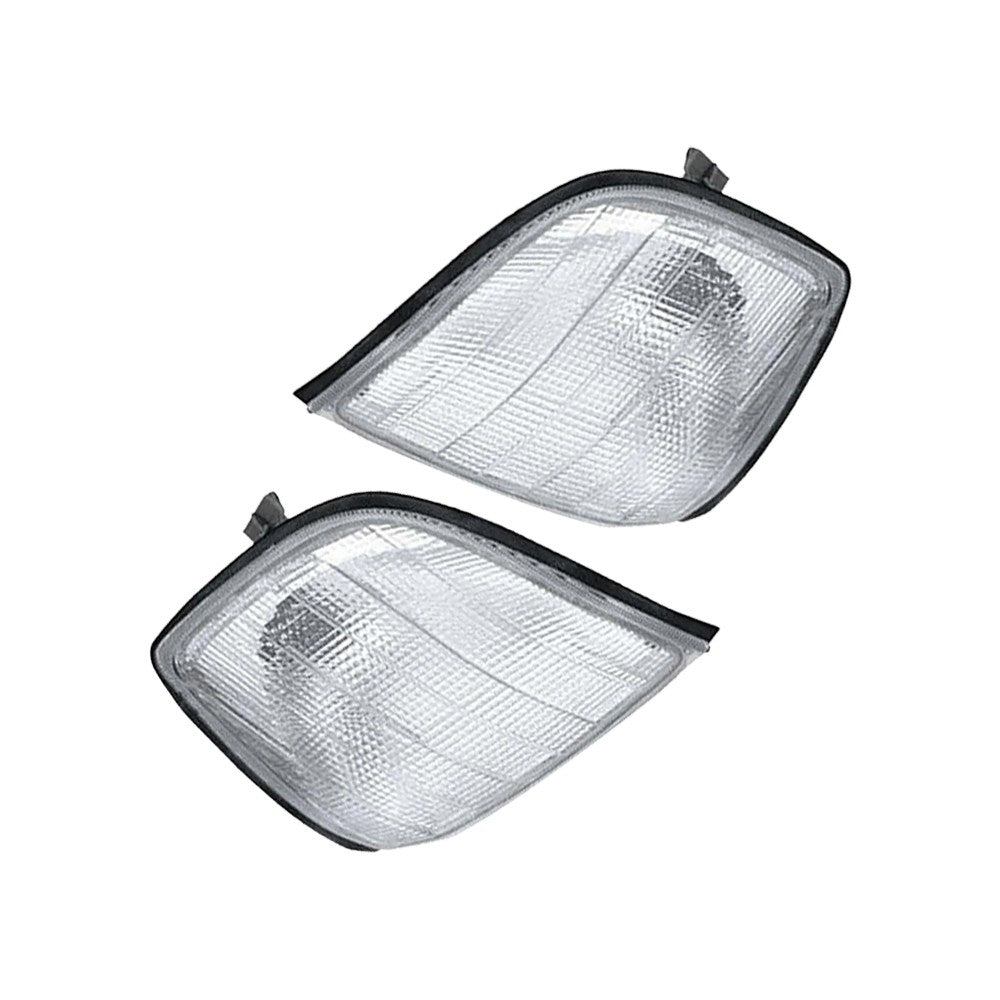 2 Pieces Front Turn Signal Light Indicator Housing for S-Class W140 1993 to 1998