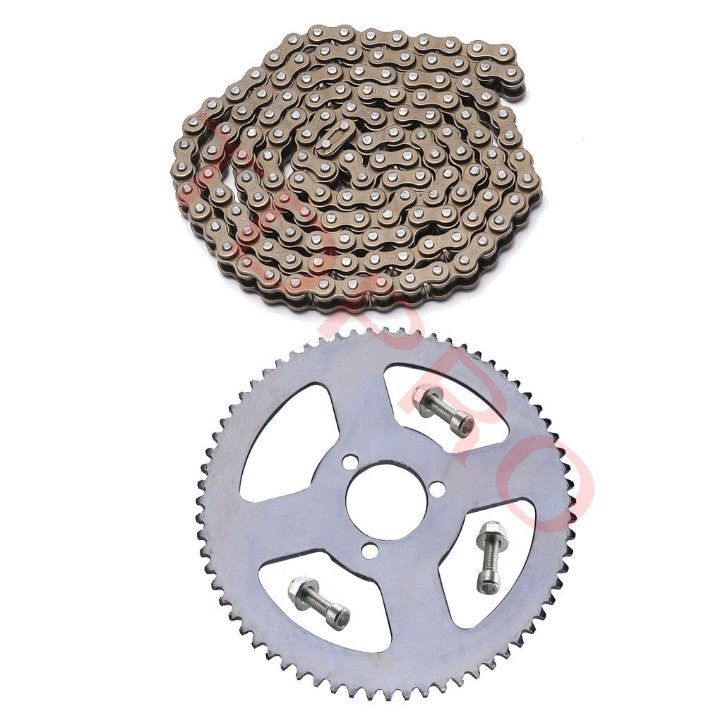 25H chain, 68T sprockets suitable for go-karts, 49cc and 50cc pit bikes, all-terrain vehicles, drift tricycles, and four-wheeled vehicles.