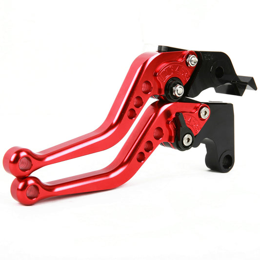 for Suzuki GSXR600 1992-1993 / GSX650F 1998 Short Clutch Brake Levers CNC Red US