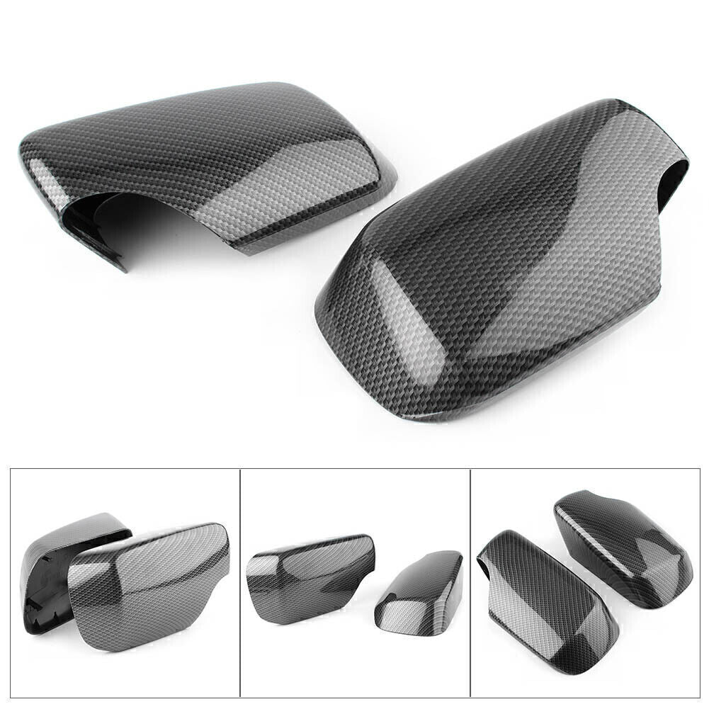 2x Exterior Rear View Side Mirror Cover Trim Fit for BMW E46 3 Series 1998-2005