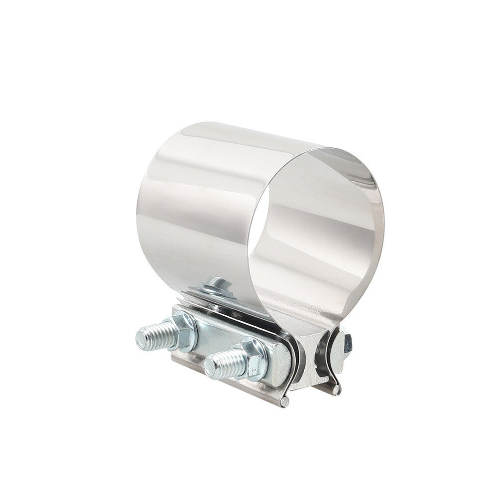 4-inch Butt connector exhaust with clip, stainless steel sleeve connector with sealing clip