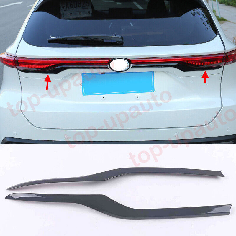 2021-2023 Fit for Toyota Venza Glossy Black Rear Trunk Lid Taillight Strips Trim