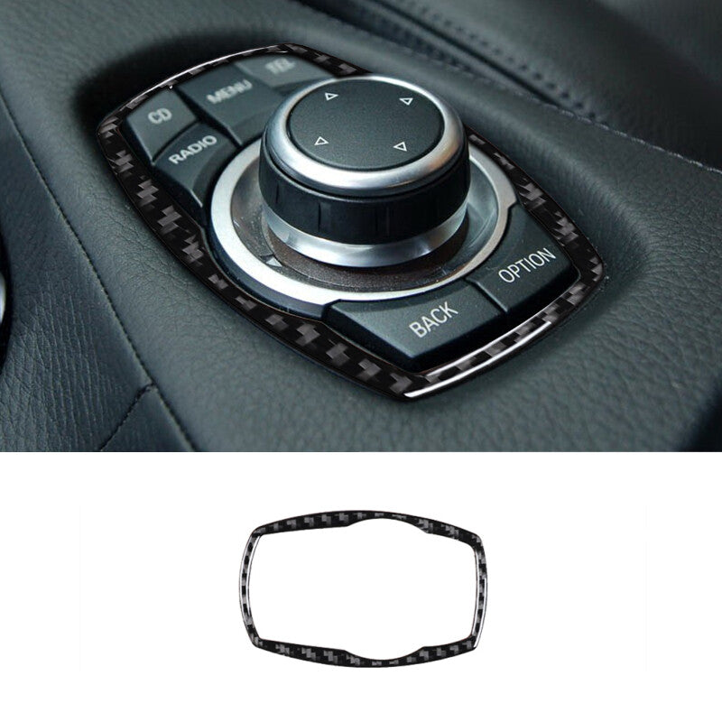 Carbon fiber button knife frame cover suitable for BMW 6 Series E63 E64 2004-10