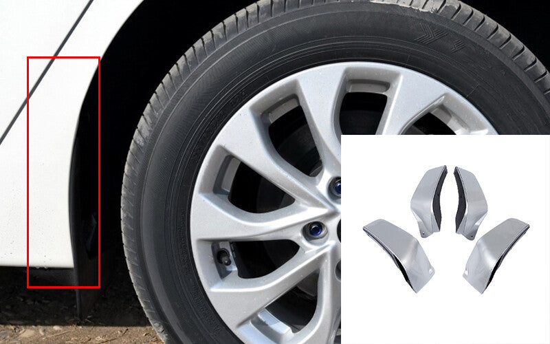 Fit for Nissan Sentra Sylphy 2013-2019 Silver Mud Flaps Fender Splash Guards 4pc