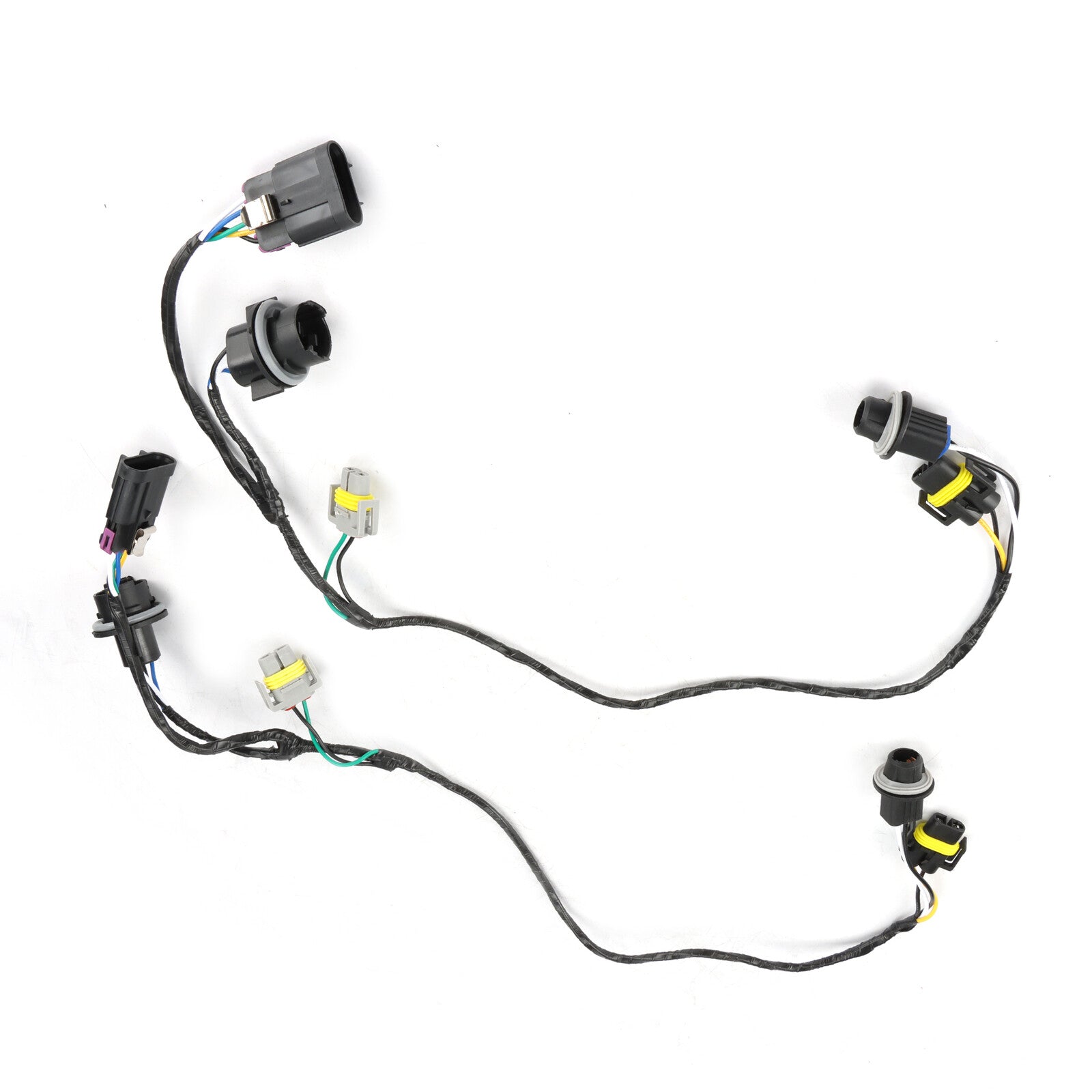 Set of 2 Front Head Light Wiring Harness Socket for Chevrolet Malibu 2008-2012