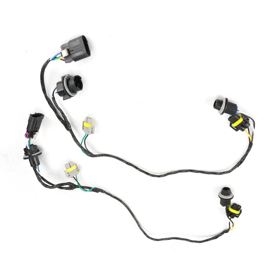 Set of 2 Front Head Light Wiring Harness Socket for Chevrolet Malibu 2008-2012