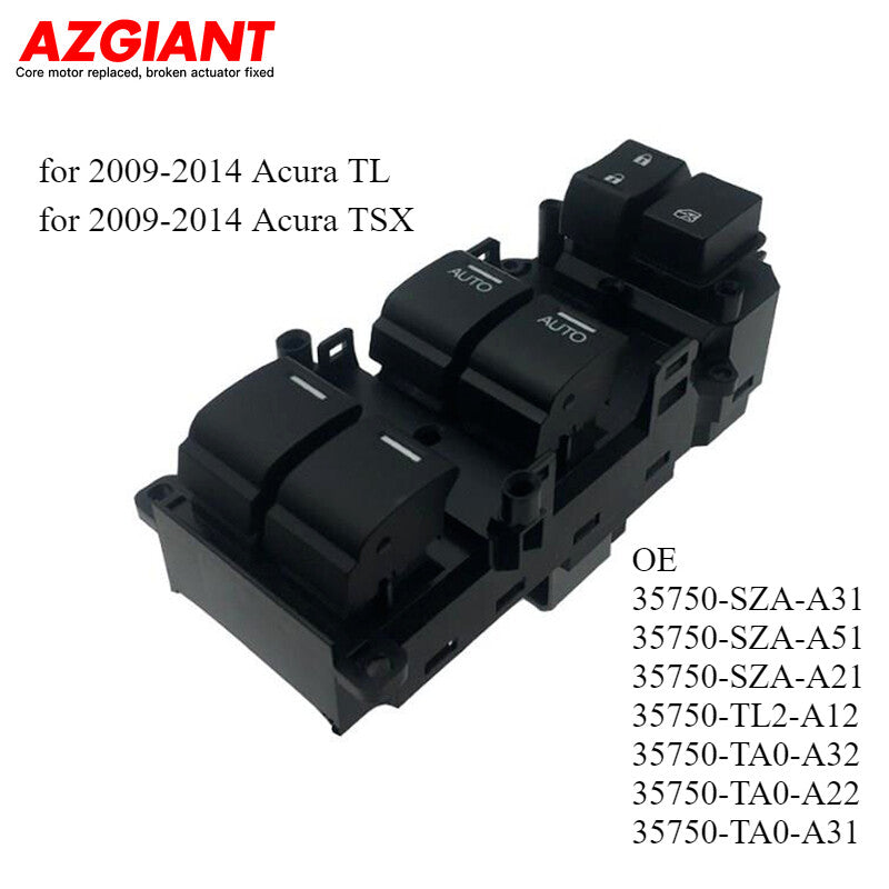 for Acura TL / TSX Front Left Driver Master Power Window Switch 35750-SZA-A31